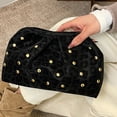 thumbnail image 5 of Misright Clutches Purses for Women Dumpling Bag Evening Handbag Beaded Ruched Cloud Purses, 5 of 20