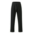 thumbnail image 4 of KaLI_store Men's Graphic Cargo Pants Casual Drawstring High Waisted Street Pants Black,L, 4 of 5