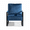 Blue Velvet, variant on MOONMISS Mid-Century Modern Accent Chair,Black Square Metal Frame with Thick Cushion,Light Camel