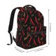 thumbnail image 2 of Fotbe Hot Chili Mochila Casual con Estampado para Escuela, Viajes y Actividades al Aire Libre - Duradera, Ligera y Cómoda, 2 of 5