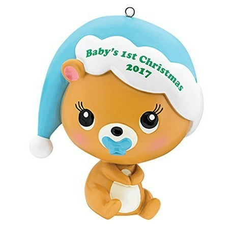 Christmas Heirloom Ornaments - Carlton Heirloom Ornament 2017 Baby's First Christmas - Boys - #CXOR008M