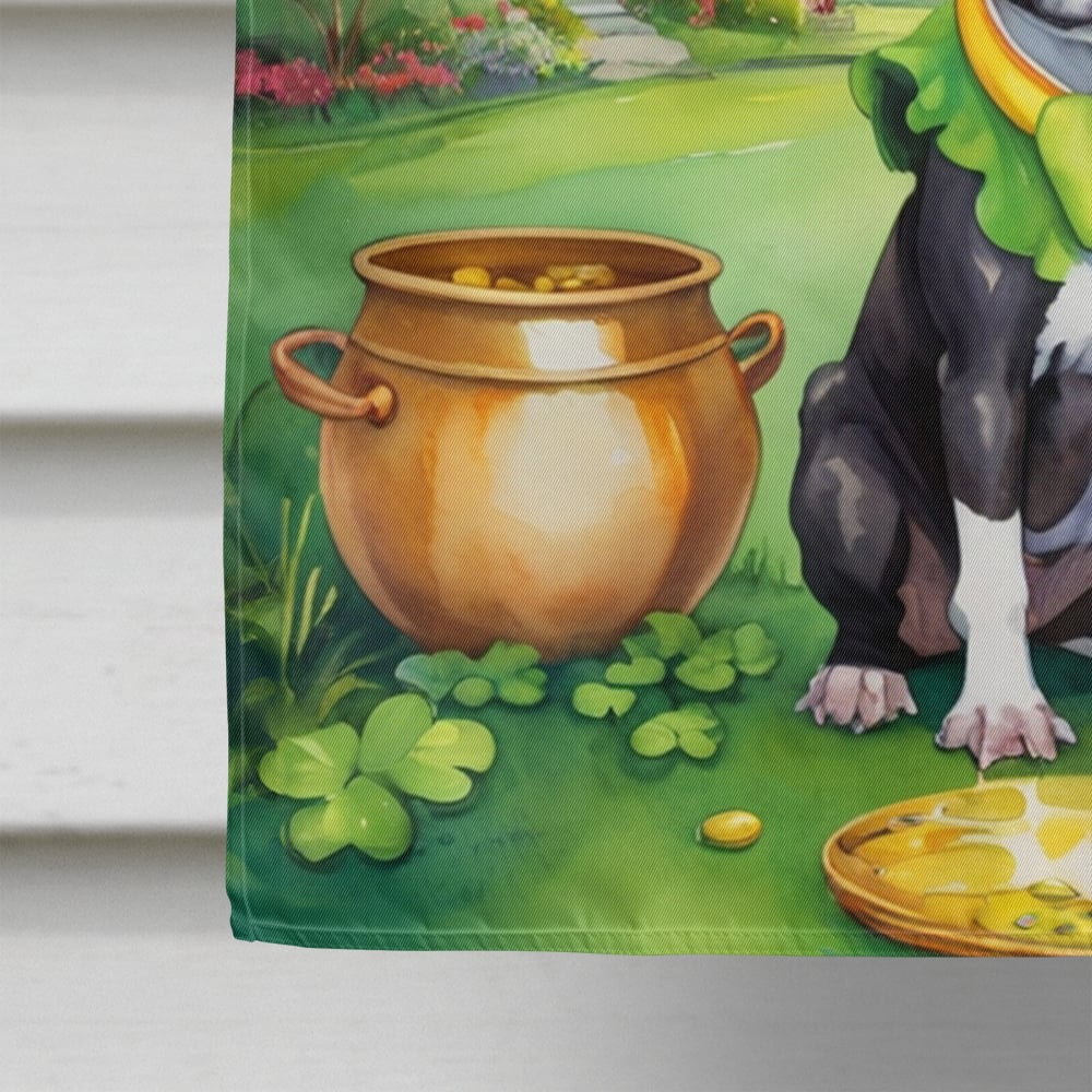 Boston Terrier St Patrick's Day House Flag 28 in x 40 in