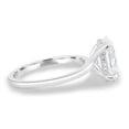 thumbnail image 2 of solitaire jewels 3.CT Oval Moissanite Hidden Halo Engagement Ring For Women, 10K White Gold, 2 of 5