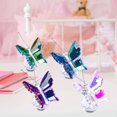 thumbnail image 6 of Cute Crystal Butterfly Figurine Decor, Handmade Glass Butterfly Statue with Crystal Ball Base, Animal Ornament Collectible Gifts for Women, Purple, 6 of 6