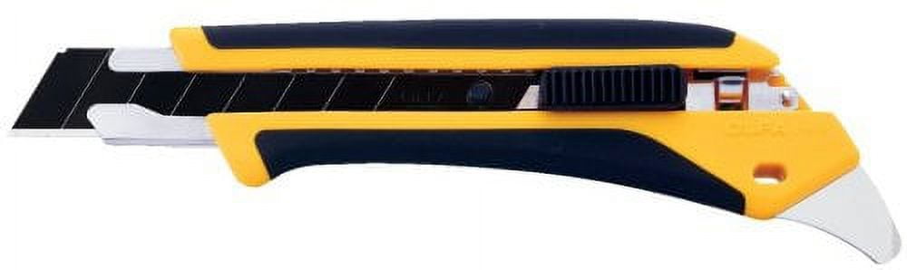 OLFA 1072198 LA-X 18mm Fiberglass Rubber Grip Heavy-Duty Utility Knife 2.Units