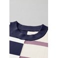 thumbnail image 6 of Women's Oversized Blue Stripe Colorblock Sweater | [ZhiHiMeRi] | (US 4-6)S, 6 of 9