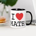 thumbnail image 3 of CafePress - I Heart Math - 11 oz Ceramic Mug - Novelty Coffee Tea Cup, 3 of 4