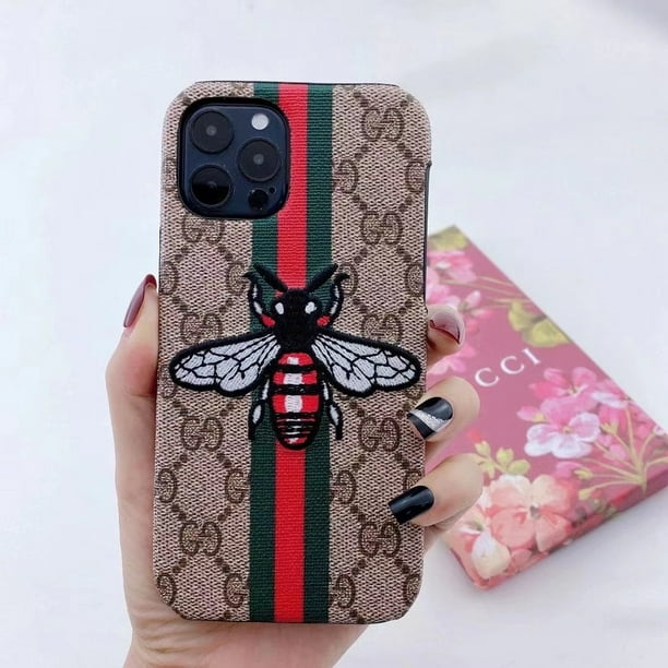 carcasa bordada de abeja serpiente 13promax para iphone 11 pro max, carcasa para iphone 12 pro max, xsmax xr xs 7 8plus