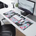 thumbnail image 2 of Long Mouse Pads for Desk,French Bulldog and Flower Desk Mats on Top Of Desks, Desk Mouse Pad Extra Large with 3mm Non-Slip Base and Stitched Edge for Gaming,Office,Work,Home 31.5"x11.8", 2 of 6
