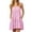 *Pink, variant on VBVC Women's Striped Spaghetti Strap Tiered Mini Dress , Summer Casual Sleeveless Sundress For Women , Ladies' Ruffle Beach Dress with Pockets,Black,S-2XL