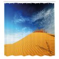 thumbnail image 3 of Ambesonne Landscape Shower Curtain, Desert Sand Dunes, 69"Wx75"L, Blue and Apricot, 3 of 5