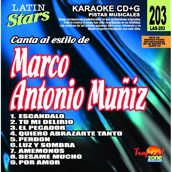 Karaoke Latin Stars 203 Marco Antonio Muñiz