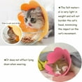 thumbnail image 4 of Cat Recovery Collar Soft Pet Cone Collar Protective Sunflower Cone Adjustable Fasteners Collar for Cat and Puppy, Yellow, 4 of 7