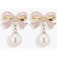 thumbnail image 5 of FENGGHAO Bow Pearl Ear Clips Korean Style Fashion Earrings Trendy Clip On Accessories Non Pierced Versatile Statement Pieces, 5 of 6