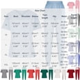 thumbnail image 3 of Muscularfit Pleated Summer 2 Piece Sets for Women Scrubs Pullover Comfy Work Sets Set Shirt Blue V-Neck Short Sleeve Womens Set, 3 of 5