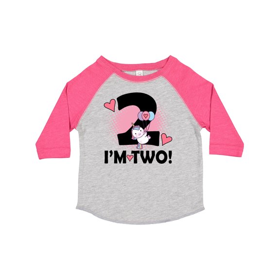 Inktastic 2nd Birthday 2 Year Old Girl Unicorn Girls Toddler T-Shirt