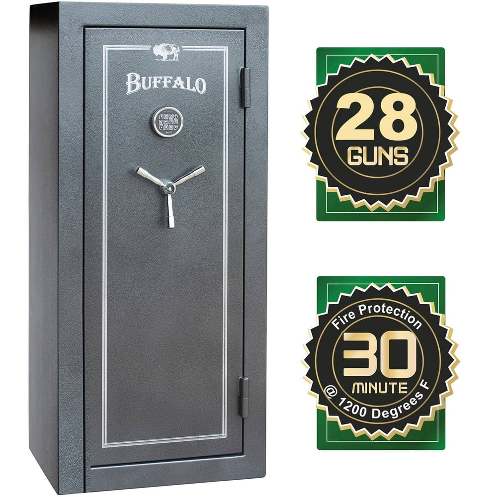 Buffalo 28-Gun Electric Lock Fire Resistant Gun Safe - Walmart.com