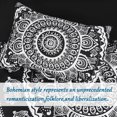 thumbnail image 6 of PiccoCasa Bohemian Duvet Cover Set 4 Piece Microfiber Bedding for Twin Bed, Black, 6 of 6