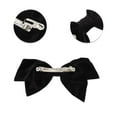 thumbnail image 3 of Unique Bargains 1 Pc Elegant Rhinestone Velour Bow Hair Clips Black, 3 of 5
