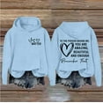 thumbnail image 2 of VISALY Hoodies Pullover Graphic Sweatshirts Hoodie Dear Person Behind Hoodie Enough Hoodie Unisex Hoodie Casual Sweaters Pullover Sweater Women Basic Tops Light Blue M, 2 of 4