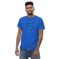 thumbnail image 4 of CROWN DOUBLE BLUE Men's classic tee (Royal, S), 4 of 6
