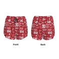 thumbnail image 2 of JUNZAN Ho Funny Christmas Print Women's Athletic Gym Running Shorts with Phone Pockets - Workout Shorts-Small, 2 of 8