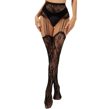 

hirigin Women Sexy Lingerie Tights Suspender Garter Lace Fishnet Tool