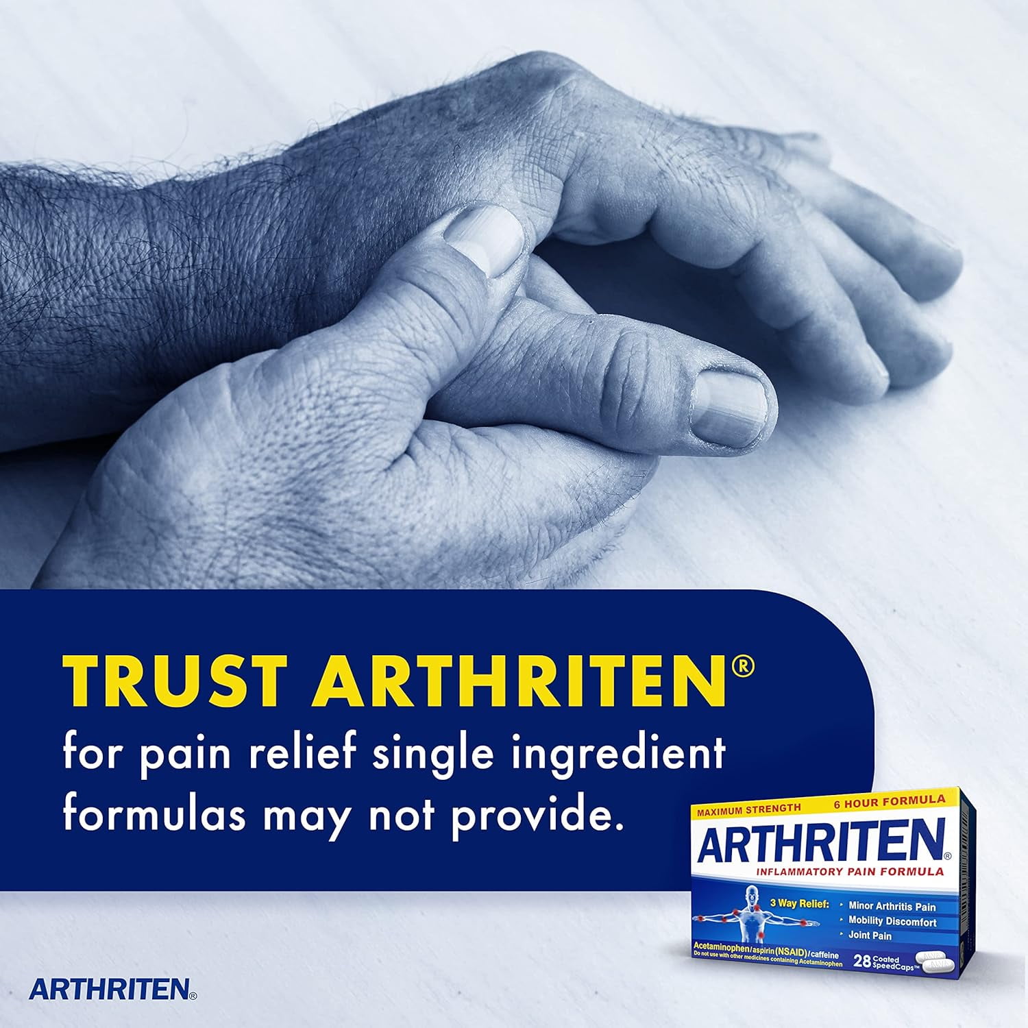 Arthriten Inflammmatory Pain Relief Caplets, 28 Ct