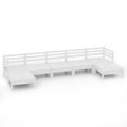 thumbnail image 2 of vidaXL 7 Piece Garden Lounge Set White Solid Wood Pine, 2 of 8