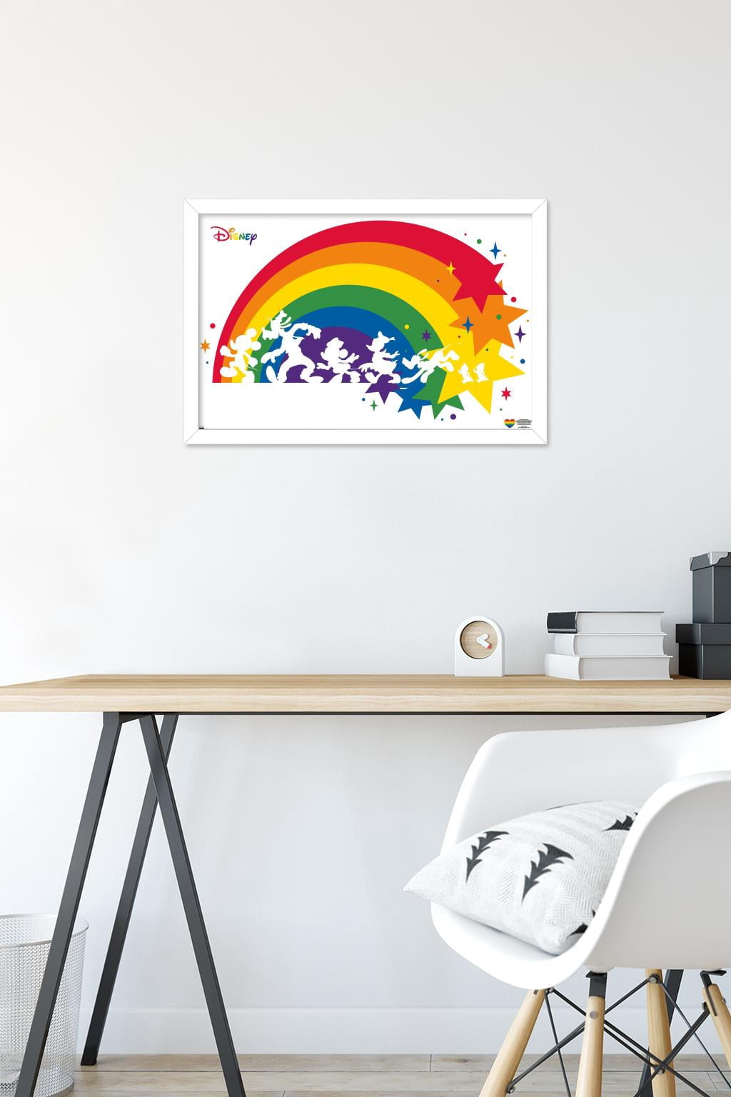 Disney Mickey Mouse & Friends - Rainbow Wall Poster, 14.725" x 22.375" Framed