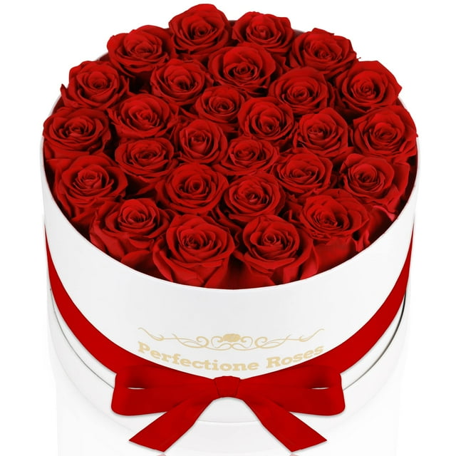 Flores preservadas Perfectione Roses 27 rosas en caja roja