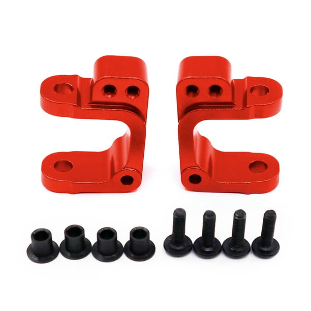 Bujes C de peso pesado Bewildely de aleación de aluminio para coche RC 1/10 ECX AMP Rojo