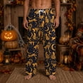 thumbnail image 2 of Gaexia Halloween Pajamas Men Pajama Pants Family Pjs Pumpkin Bat Plus Size Matching For Couples Adult Unisex, 2 of 7