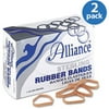 Alliance Sterling Rubber Bands, Size #62 (2-1/2" x 1/4"), Approx. 600 Bands, 1 lb Box, Natural Crepe