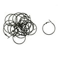 thumbnail image 3 of 20pcs 30mm Round Hoop Loop Wire hooks Leverback Earring Making circle 30mm Earwire Findings Metallic Black, 3 of 8