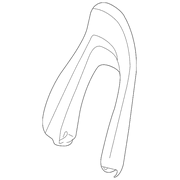 Genuine OE Porsche Seat Back Cover - 991-521-141-05-DUE