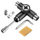thumbnail image 1 of Skate Tool All-In-One Multi-Function Ratchet Skateboard Tool with Skateboard Griptape Eraser Kit, 1 of 5