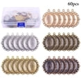 thumbnail image 1 of 60PCS Bezel Tray Set Metal Pendant Tray Cabochon Setting Tray for Jewelry Making, 1 of 6