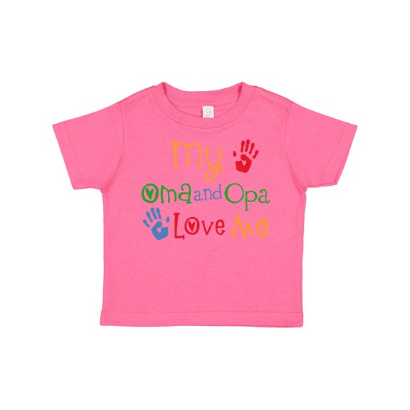 Inktastic Oma and Opa Love Me Grandchild Boys or Girls Toddler T-Shirt