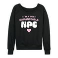 thumbnail image 3 of Instant Message - Non Romanceable NPC - Women's Lightweight French Terry Long Sleeve Shirt, 3 of 6