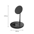thumbnail image 3 of Bouanq Wireless Charging Station 2 In 1 Charging Station For Multiple Devices 15W Magnetic Wireless Charger Stand Compatible With Iphone 12 13 & Airpods, 3 of 8