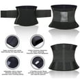 thumbnail image 3 of Vaslanda Neoprene Waist Trainer Belt for Men - Waist Cincher Trimmer - Slimming Body Shaper Belt - Sport Girdle Belt, 3 of 7