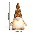 thumbnail image 3 of Christmas Decorations Indoor Outdoor, Light Up Sequin Christmas Gnome with Glowing Beard, Faceless Swedish Tomte Decor for Shelf, Mantel, Tabletop, 3 of 8