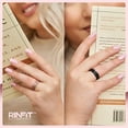 thumbnail image 3 of Rinfit Silicone Rings for Women & Men - Couple Sets Rubber Wedding Bands - Inner Step Edge & Space Collection - Gunmetal Gray, Black, 3 of 12