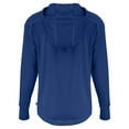 thumbnail image 3 of Women's-Cutter & Buck  Blue San Jose Earthquakes Daybreak Eco Recycled Half-Zip Hoodie, 3 of 3