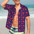 thumbnail image 5 of Lsque Cute Crabs pattern Hawaiian Shirt for Men, Unisex Summer Beach Casual Short Sleeve Button Down Shirts-XX-Large, 5 of 9