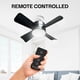 thumbnail image 4 of Ventilador de Techo Bell + Howell negro con Luces LED y Control Remoto, 4 of 8