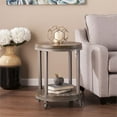 thumbnail image 1 of SEI Furniture Konya Table d'Appoint Rond Urbain Industriel Mobile de 18 Pouces en Chêne, 1 of 8