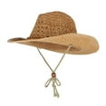 thumbnail image 3 of Sombrero de vaquero de Paja Zulema Ajustable Unisex para adulto, 3 of 8