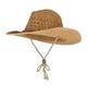 thumbnail image 3 of Sombrero de vaquero de paja occidental de ala ancha, unisex, para hombres, mujeres, niños y niñas Adulto, 3 of 9